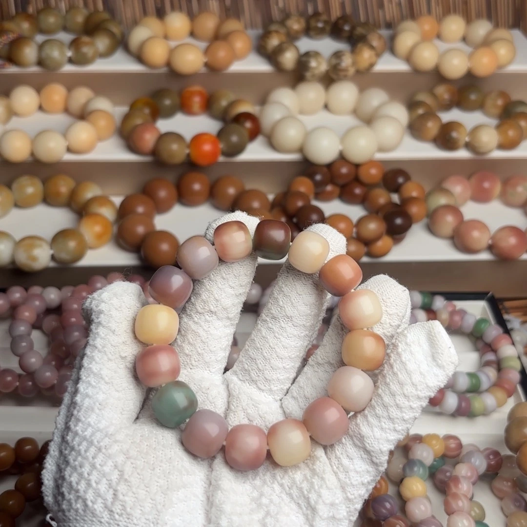 手串菩提根/象牙果卡15干磨微微瑕