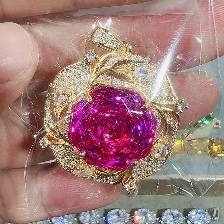 无钨金红蓝白色满钻大宝贝