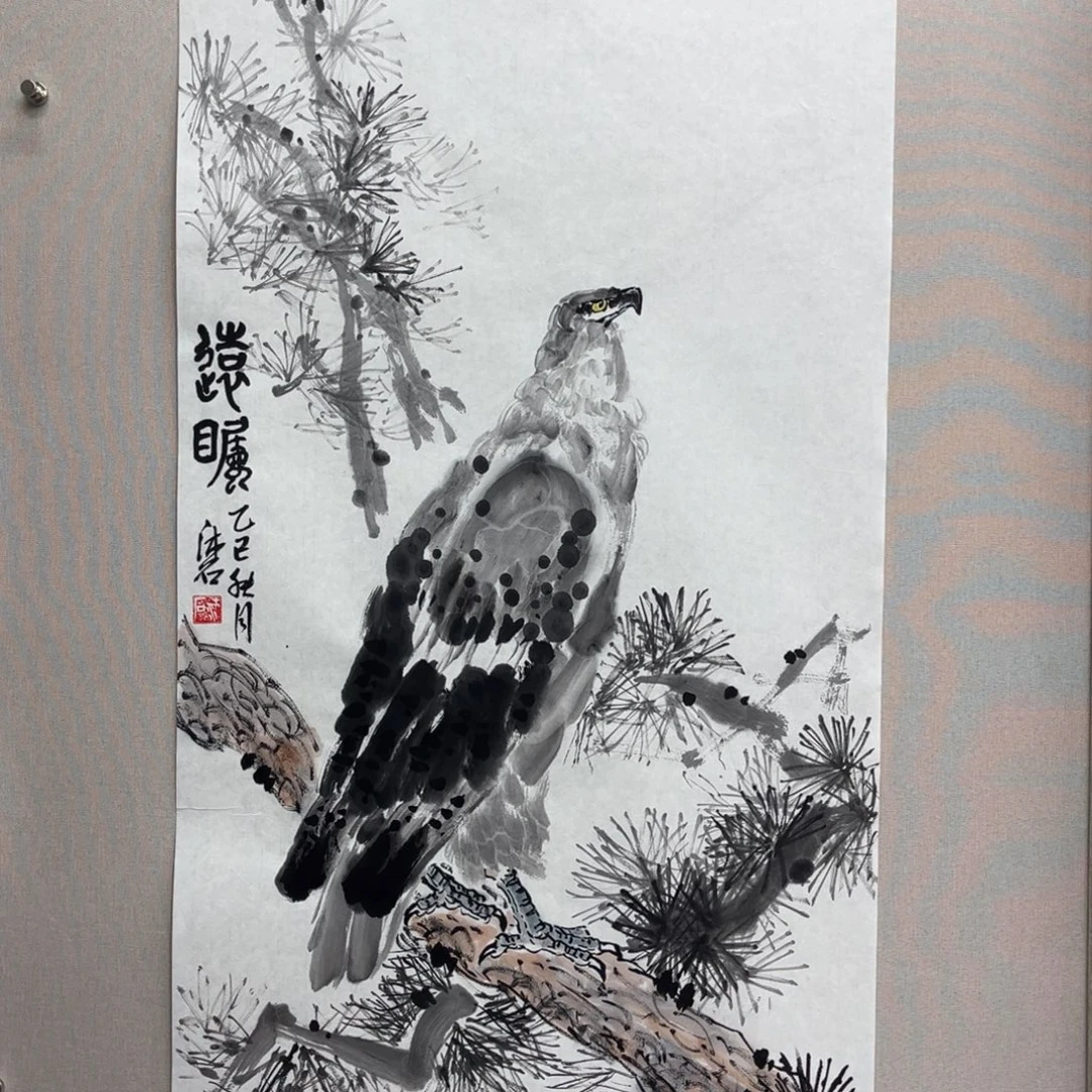 国画艺术家真人手绘