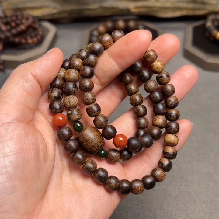 手串沉香越南芽庄紫棋瘤疤0.6×0.8设计