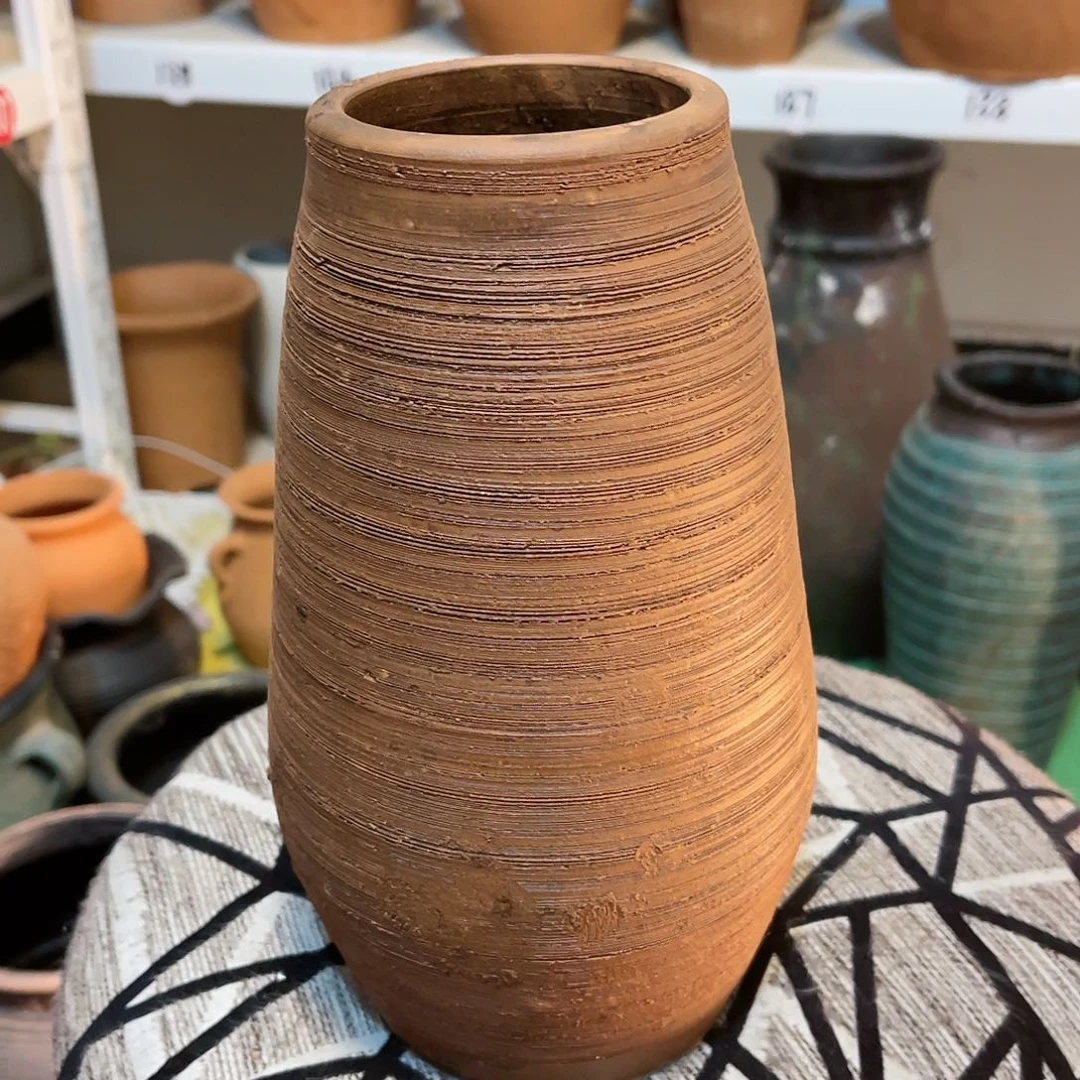 红陶无孔无孔口径8高度23