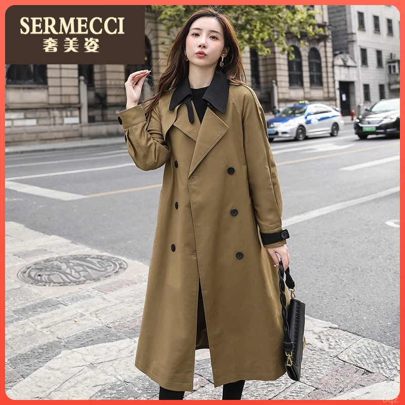 2025新款奢美姿春秋季大气高端上档次今年流行风衣女中长款外套