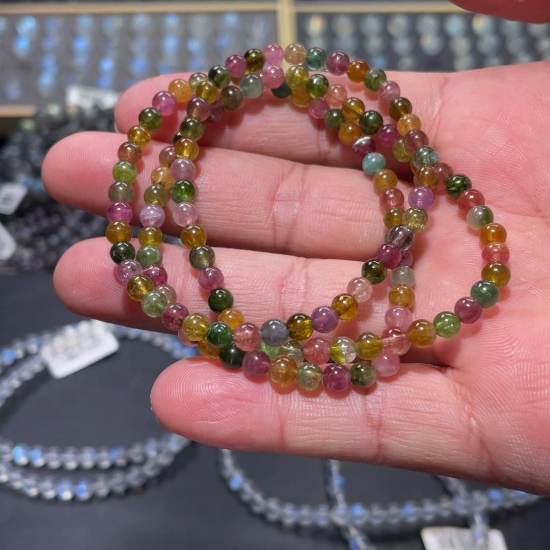 手链未镶嵌碧玺碧玺手链4.8mm