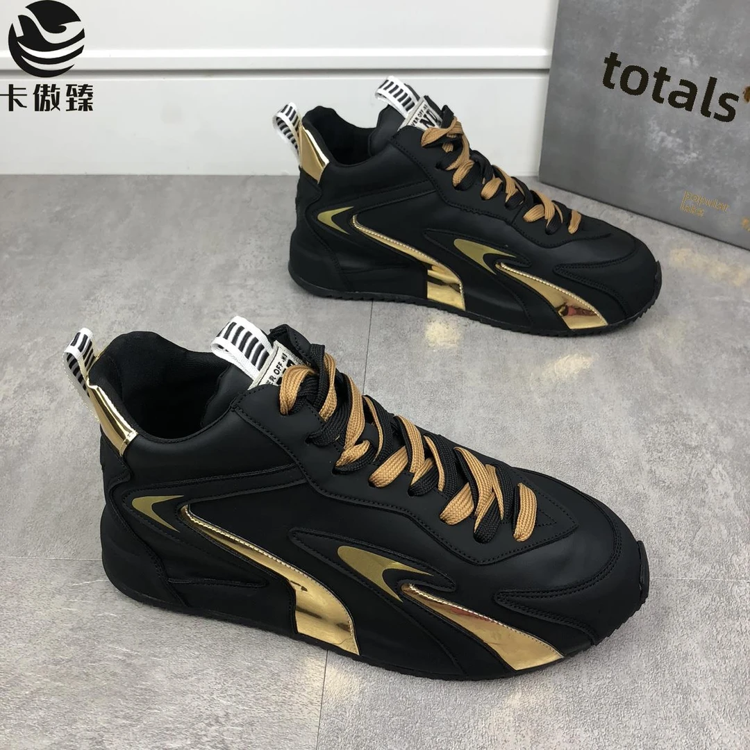 秋季新时尚运动休闲鞋韩版百搭包底爸爸鞋厚底运动鞋网红潮男鞋