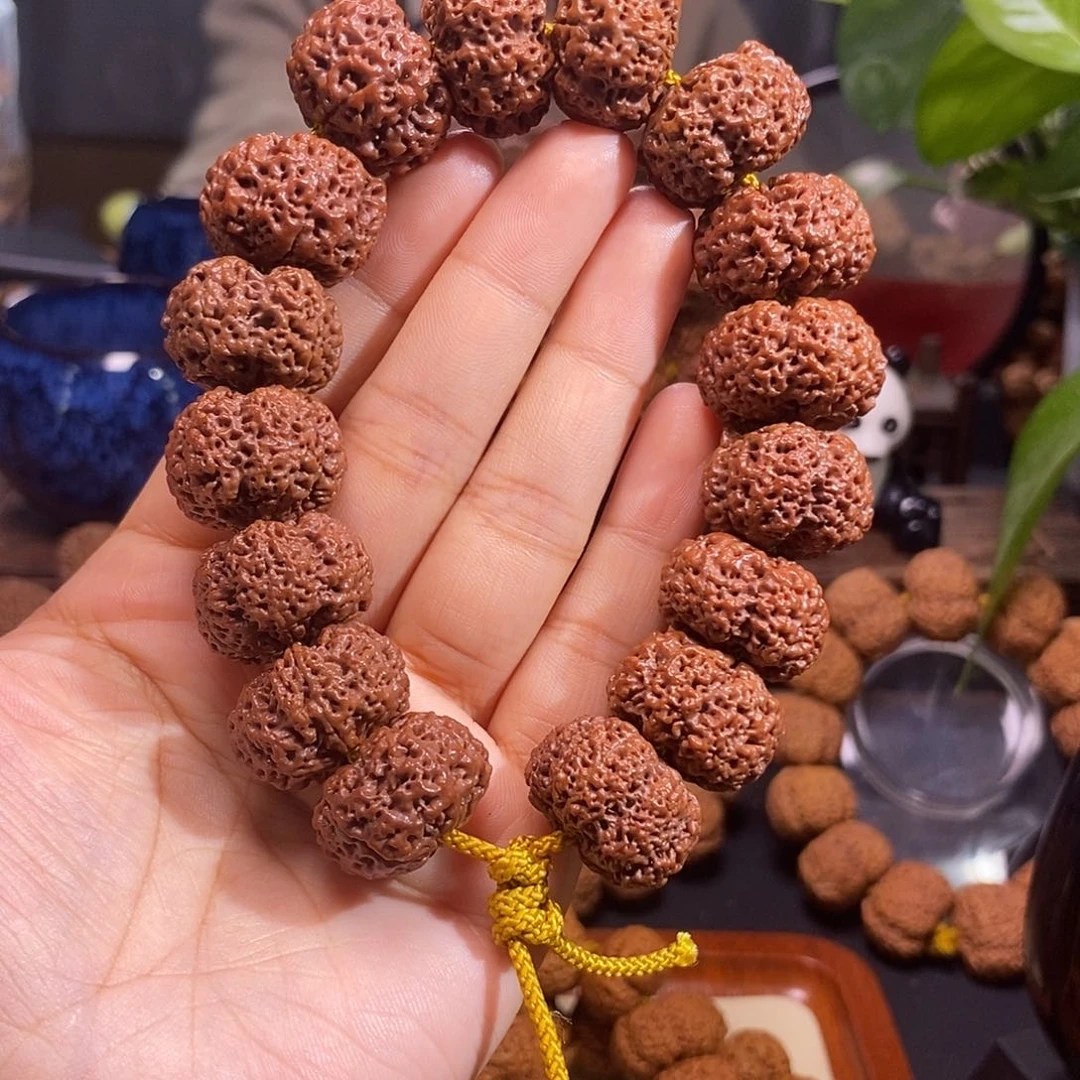 金刚菩提手串绝*夹板菠萝蜜22mm