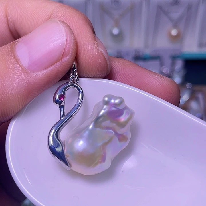 合金颈饰淡水珍珠64
