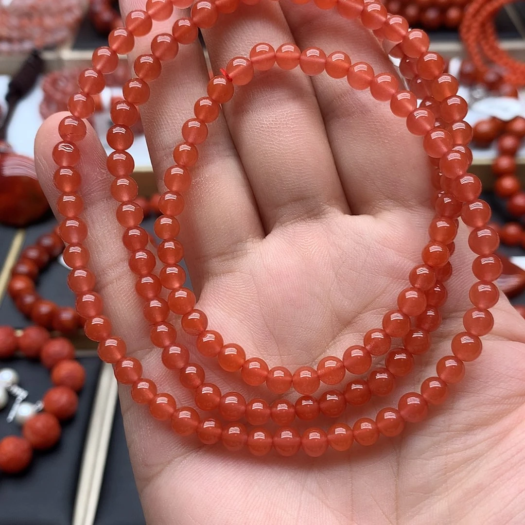 南红玛瑙手链未镶嵌