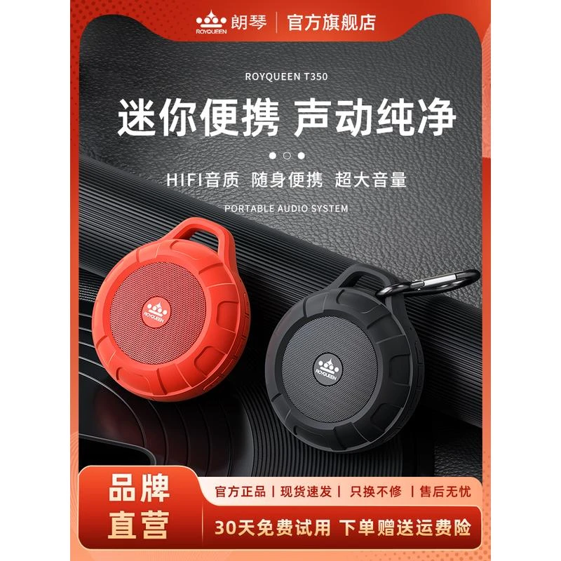 朗琴T350蓝牙音箱迷你小型随身播放器可插卡户外便携式无线小音响