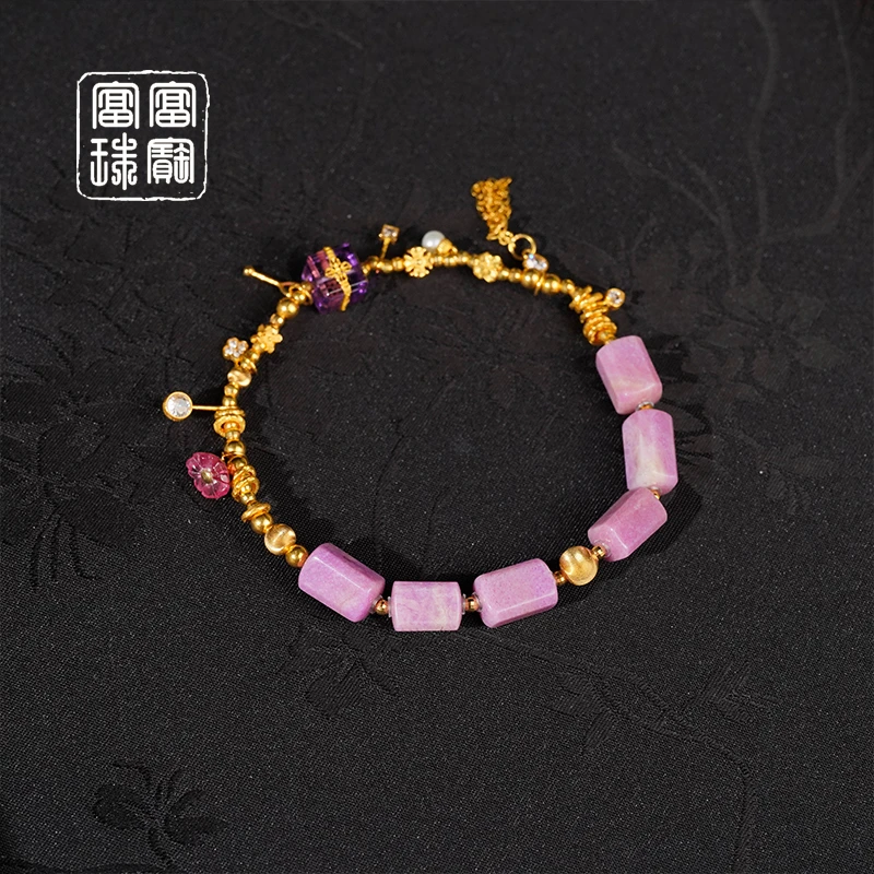 【浅沫】富富珠宝 舒俱来18k金气质手串 （天然珠宝多样性发）