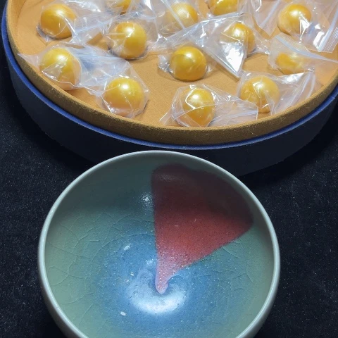 摆件行**尔天青瓷器汝窑瓷碗