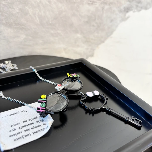 铜合金项链 眼镜钥匙毛衣链XL3357