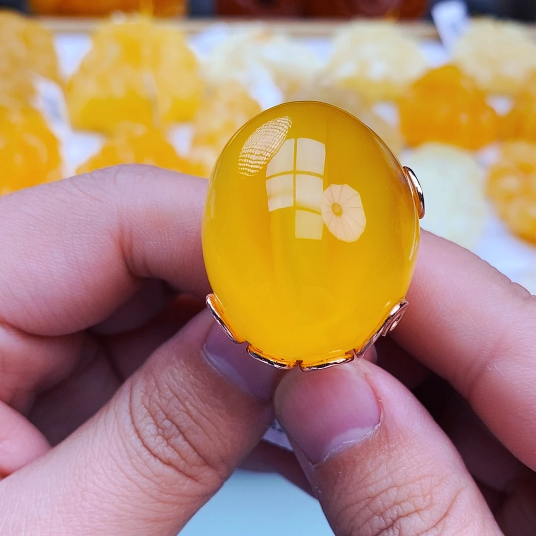 蜜蜡颈饰未镶嵌天然保真假一赔十