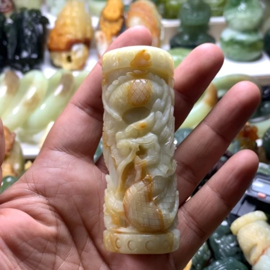 蛇纹石玉岫玉挂件未镶嵌快**福