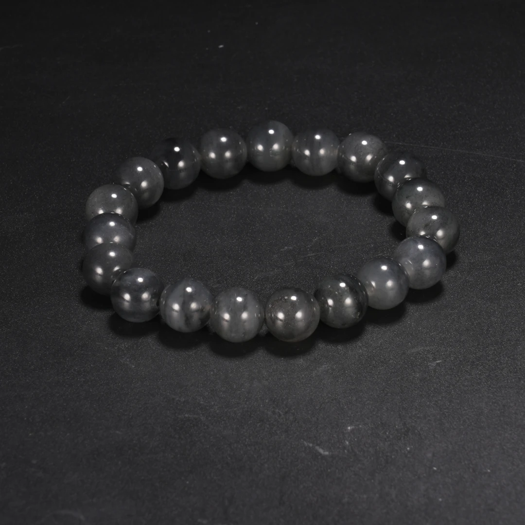 lot13和田玉于田料青花手串（珠径10mm）/保利拍卖