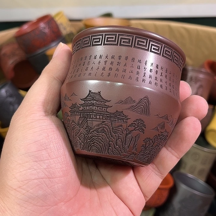 茶杯紫砂全手工紫砂主人杯