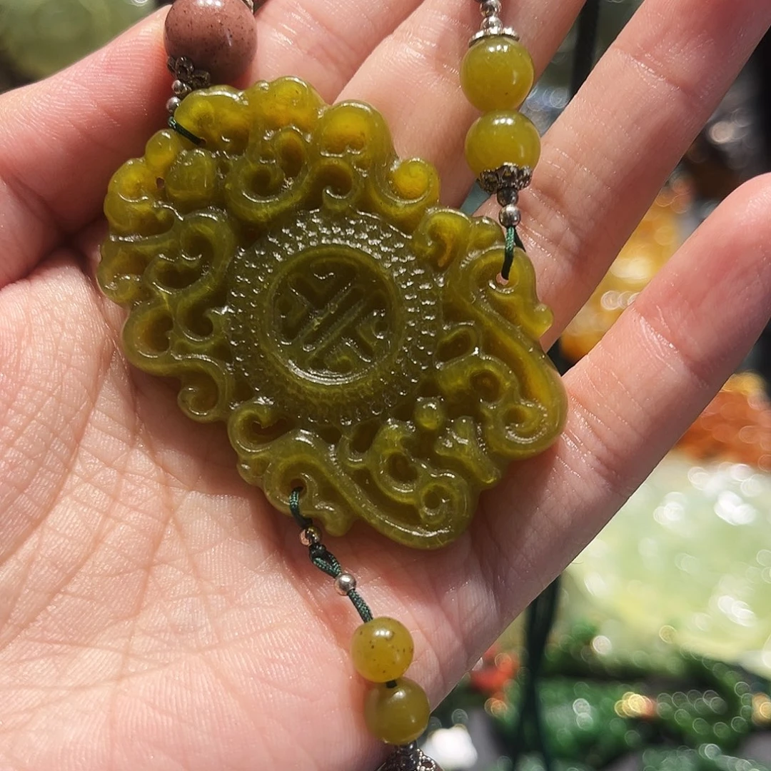 未镶嵌岫玉毛衣链