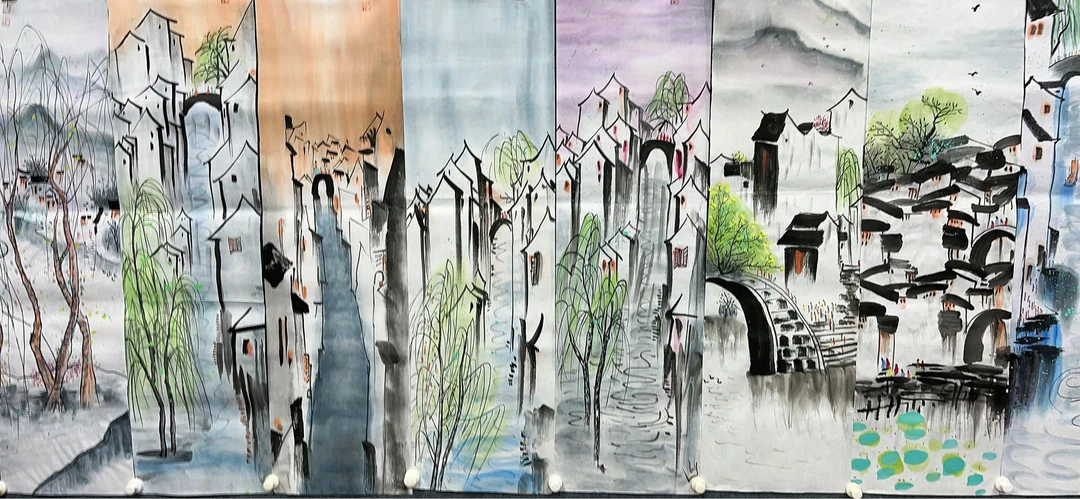 【四季】精品十二条屏装饰画通用链接