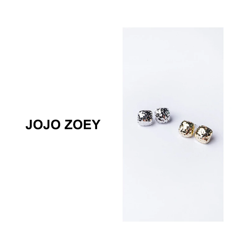 合金耳饰  【方寸流光】~时尚欧美风方形亮面高级感气质耳环ps-4058