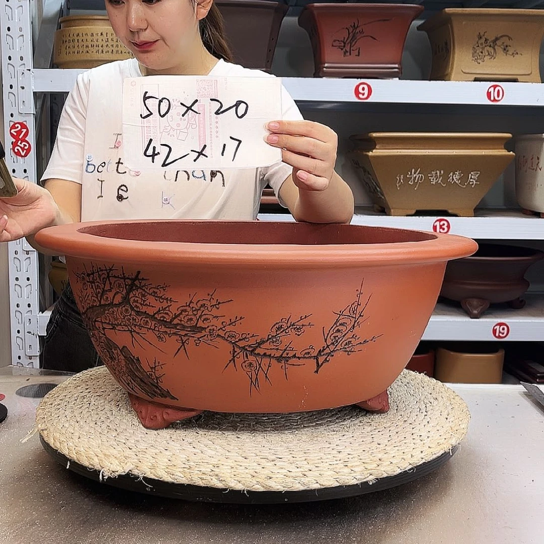 紫砂花盆紫砂花盆