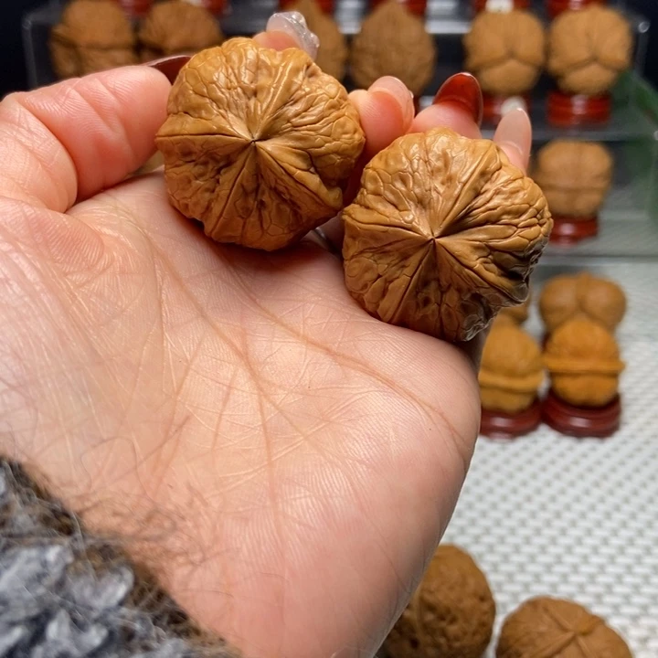 把件文玩核桃5聚宝四棱