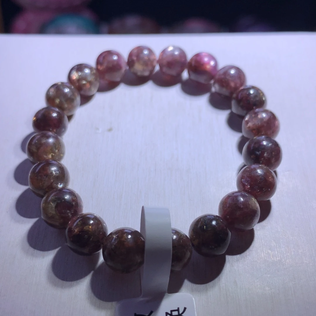 手串水晶银S925镶嵌焦糖祖母9.5m