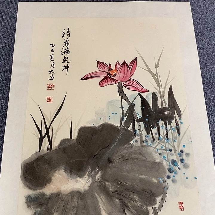 国画纯手绘国画写意作品45*68