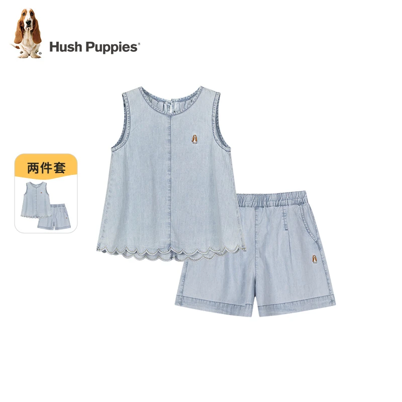 【活力套装】暇步士童装2025年夏季新款儿童活力童趣无袖短裤套装