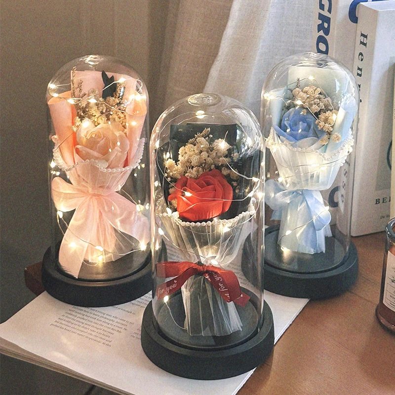 永生花玫瑰花生日礼物送女生闺蜜女朋友情人节高级浪漫花束母亲节