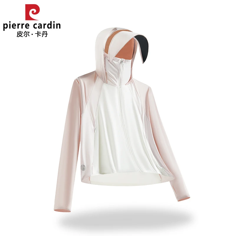 皮尔卡丹2025新款防晒衣女夏季连帽斗篷款防嗮衣女士皮肤衣男外套