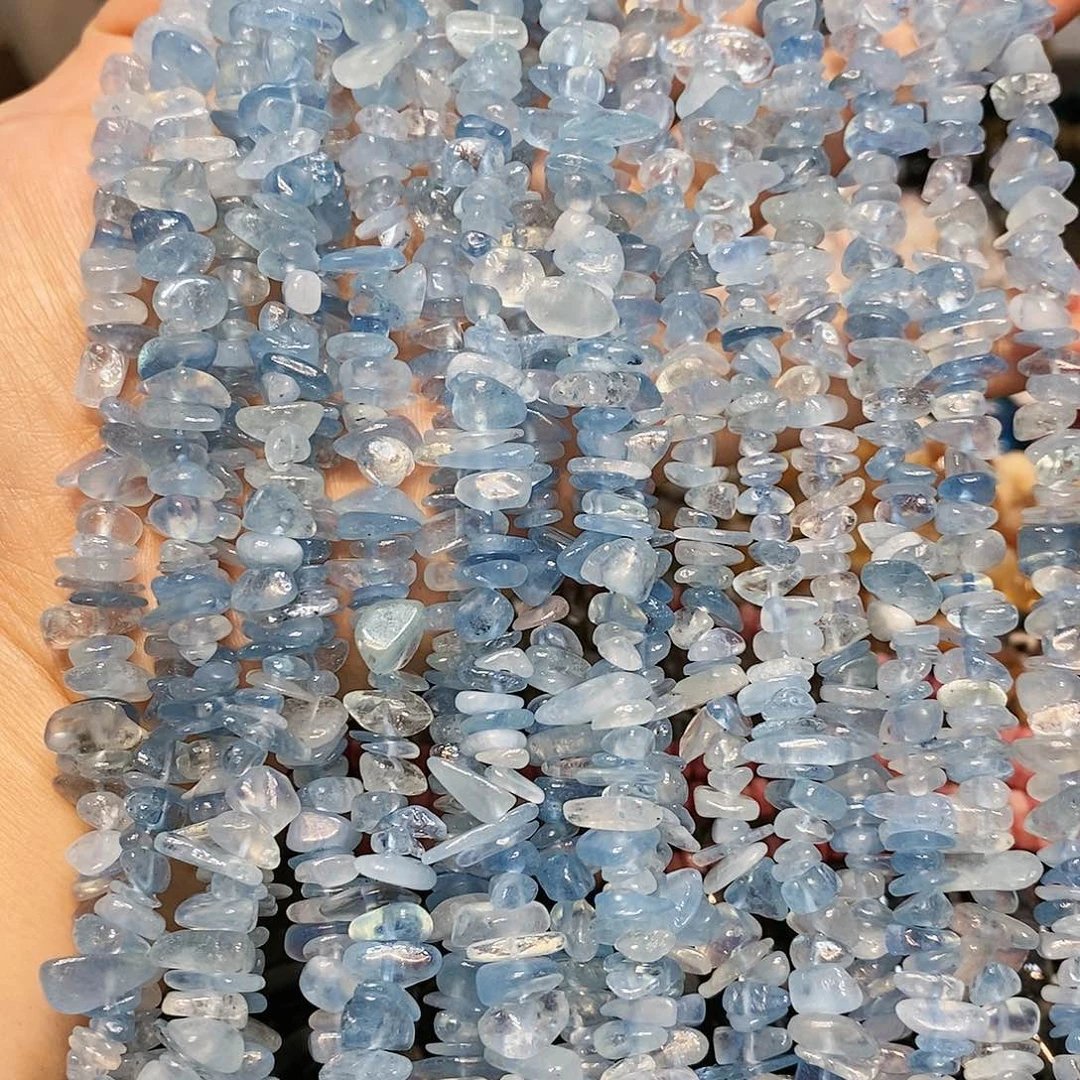 玛瑙/玉髓散珠天然海蓝宝一条碎碎