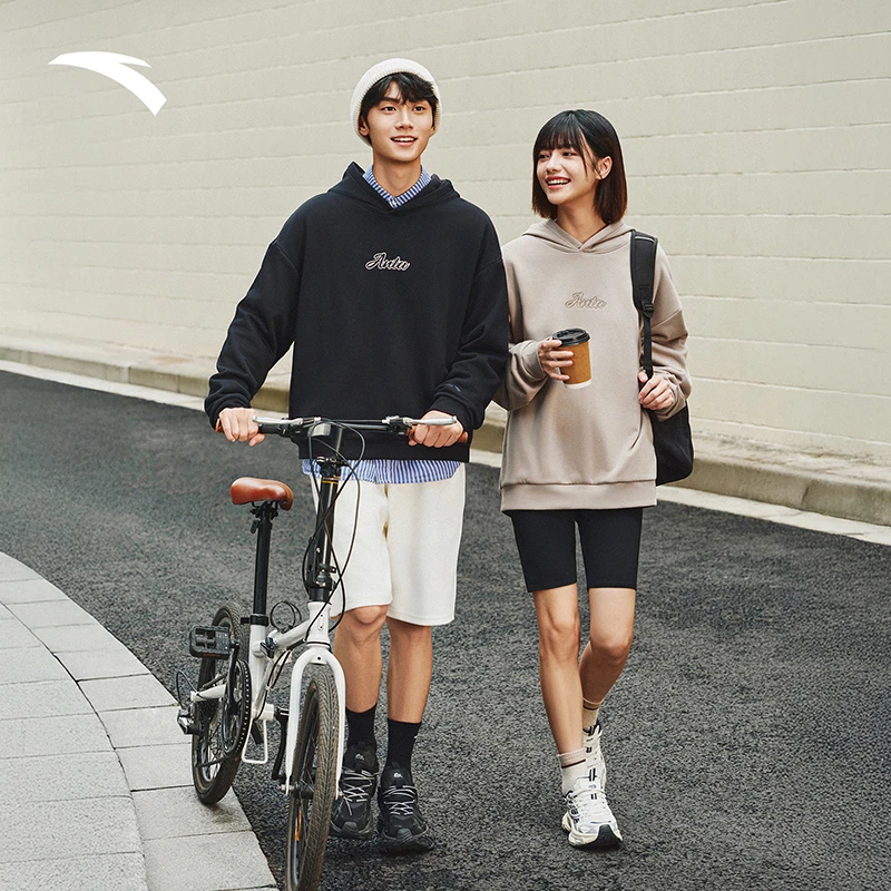 【强哥专属】Q32安踏连帽卫衣男女同款秋季情侣款休闲百搭针织上衣