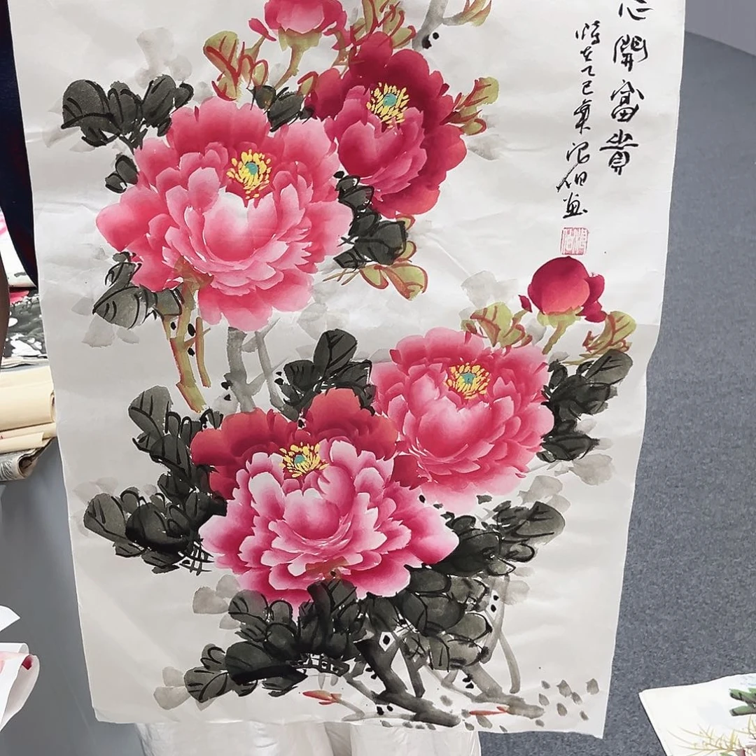 国画国画老师手绘作品