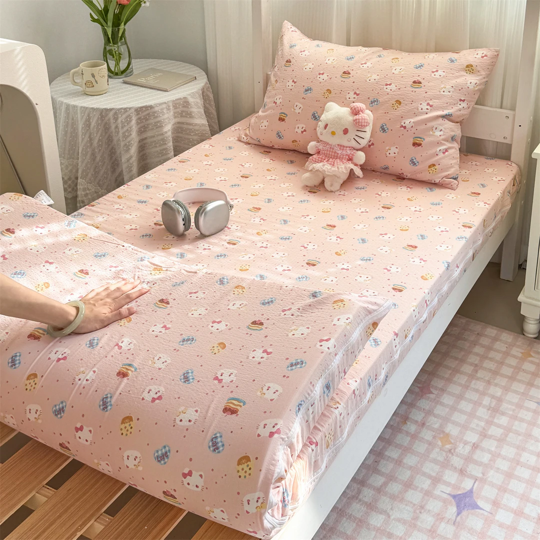 褥子套纯棉垫被套学生宿舍单人90x200床褥套被套190全包床垫套0.9