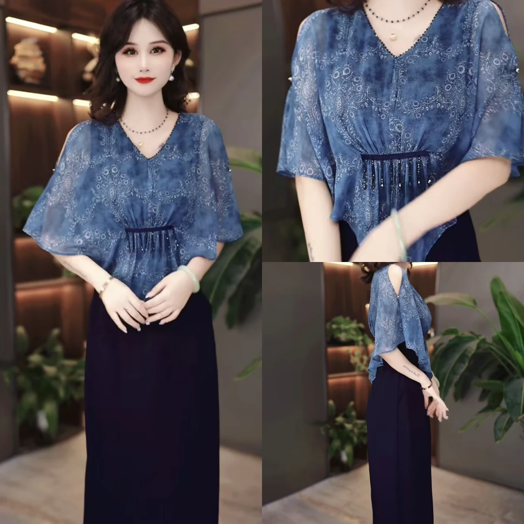 夏季时尚新款连衣裙2025初夏新款显瘦修身气质遮肚裙子MY25YS902