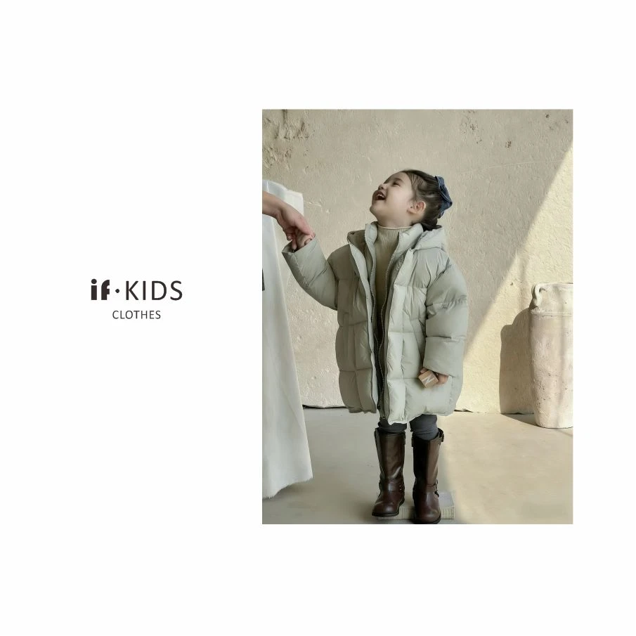 【IF高定】秋冬季新款男女宝连帽菱格轻便锁温羽绒服潮童加厚保暖