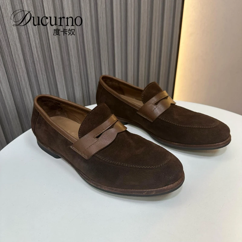 进口乐福高端英伦乐福软皮一脚高级感皮鞋男款爆款2025男士皮鞋