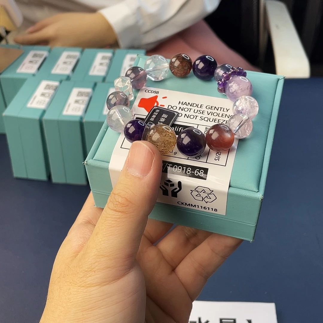 手链水晶银S925镶嵌