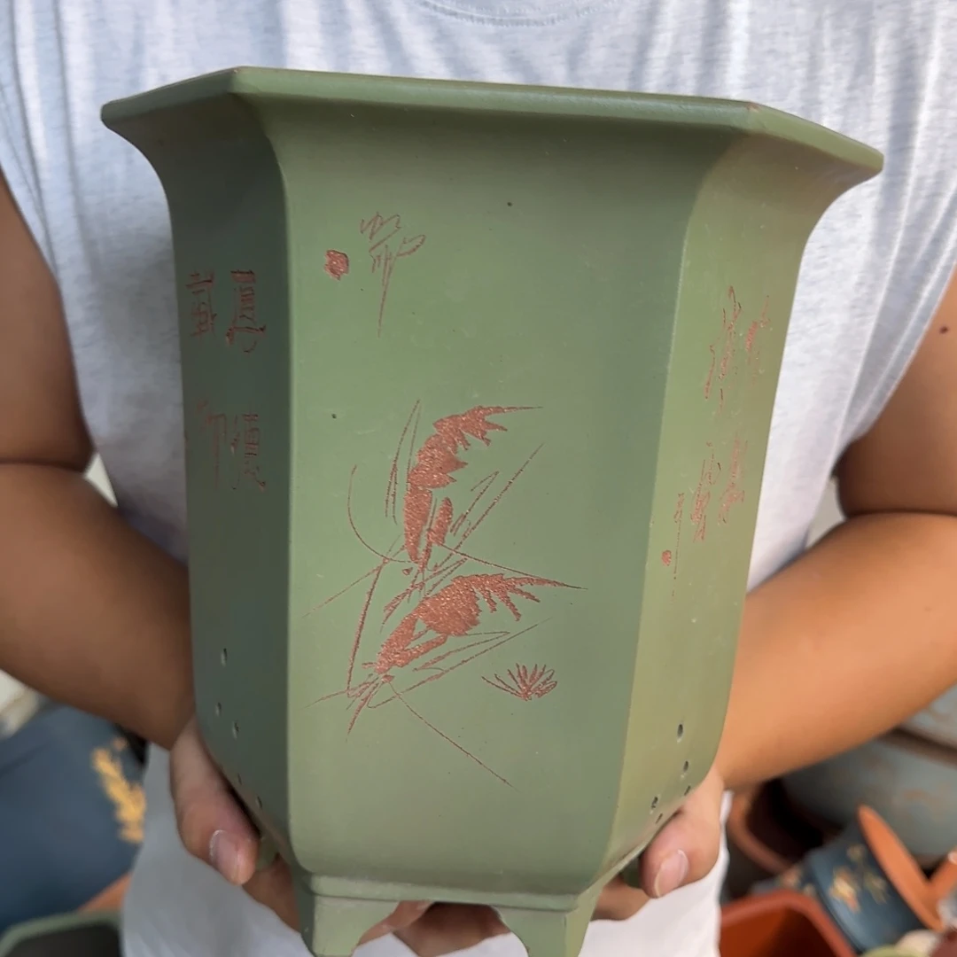紫砂花盆口径20.22口径