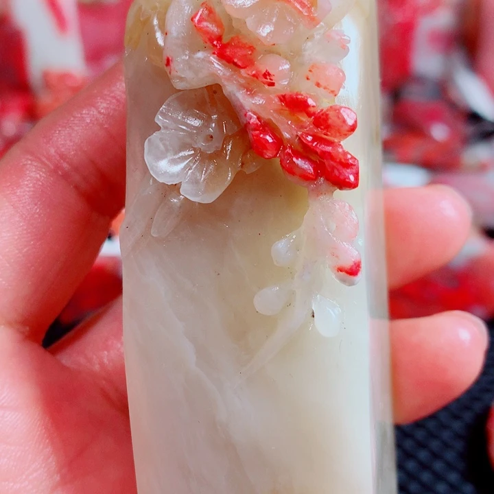 北***3巴林石巴林鸡血印章