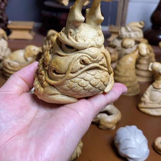 竹手工制作工艺摆件手把根付新品漏价