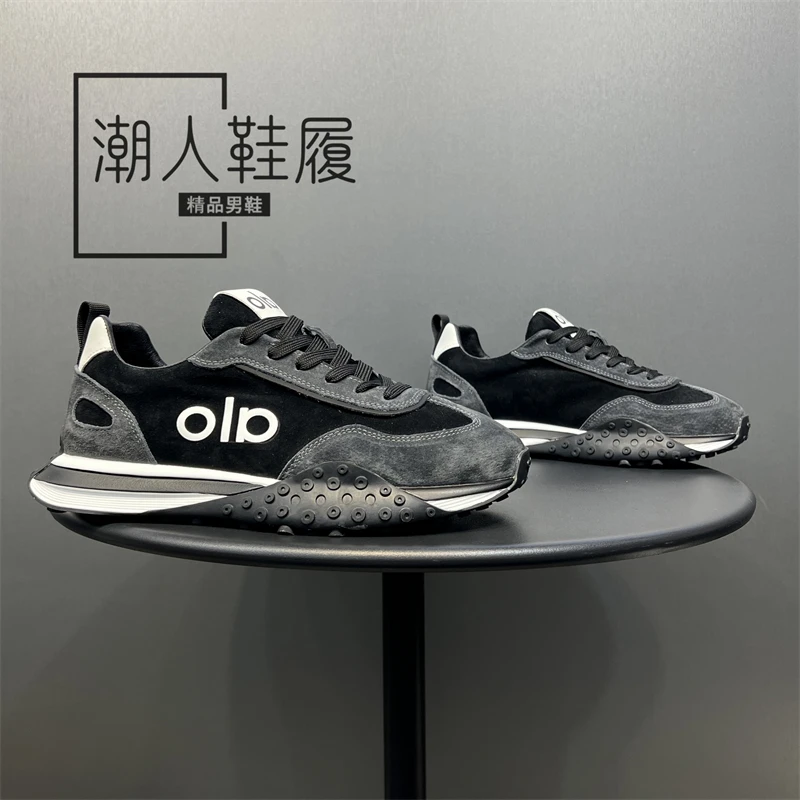 休闲鞋秋季新款厚底增高舒适百搭休闲鞋潮流时尚低帮拼色运动鞋男
