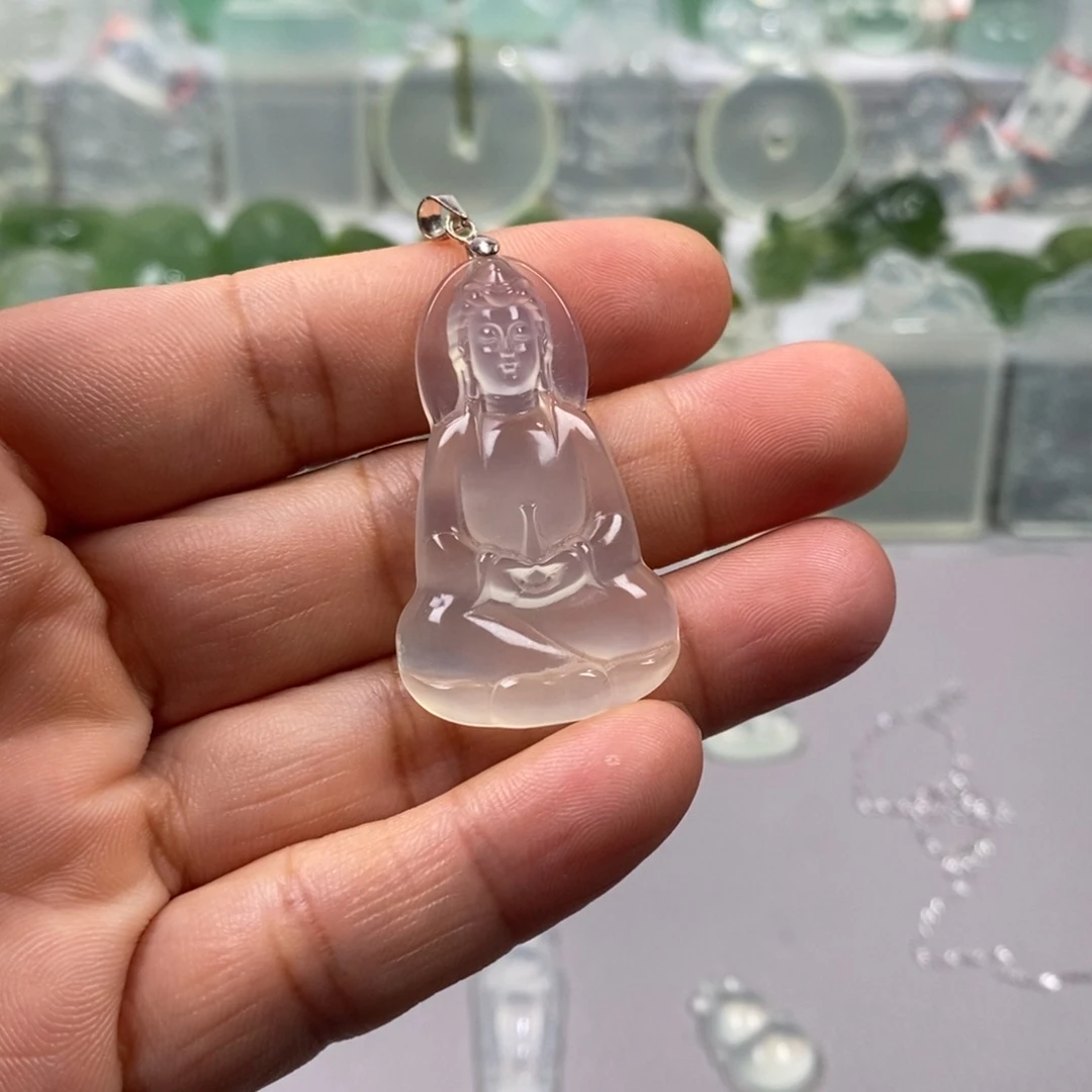 ****止蛇纹石玉未镶嵌颈饰