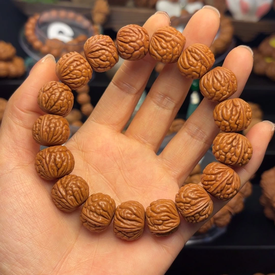 桃核吊坠野生荔枝纹1.6加