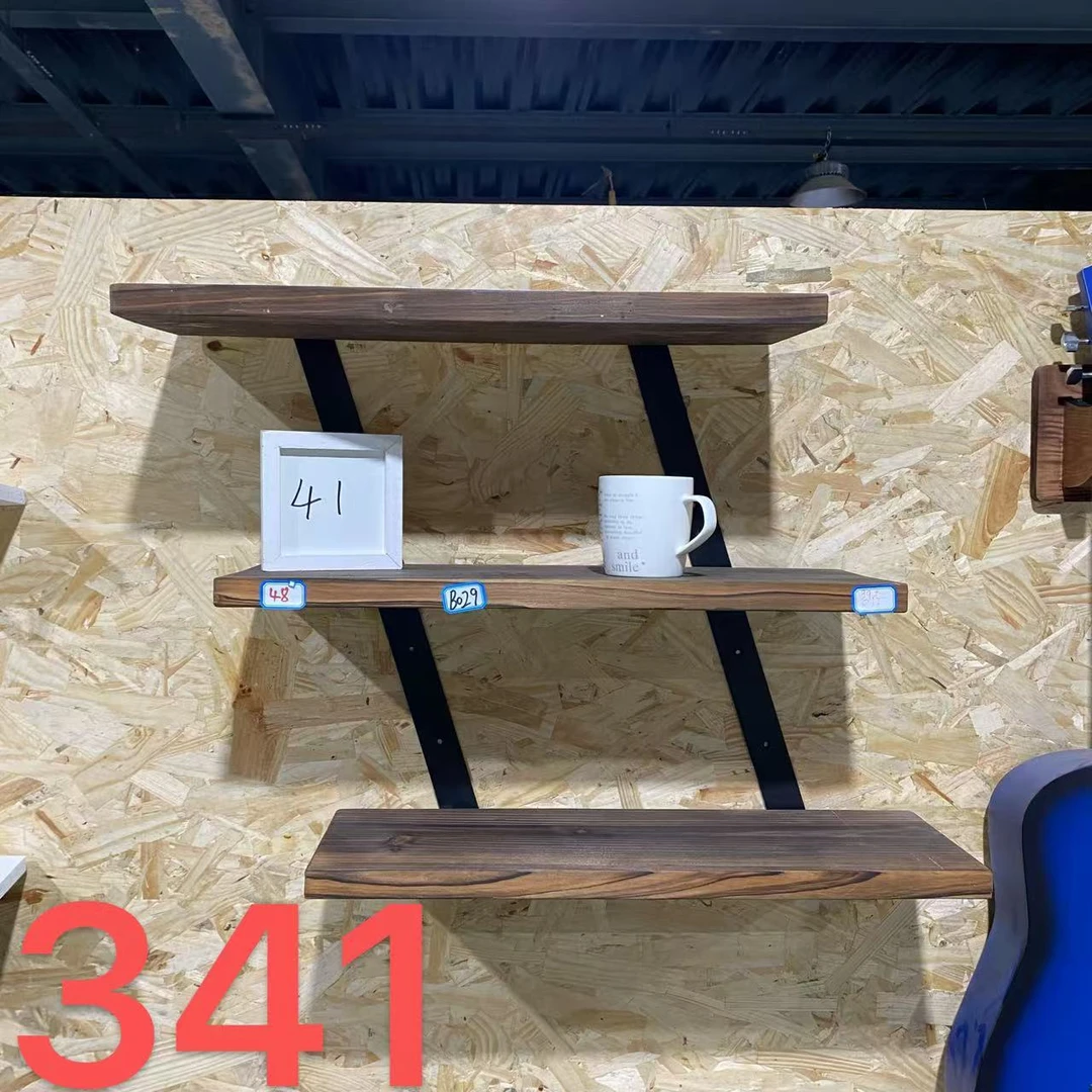 012美式复古新中式经济实用置物架木板