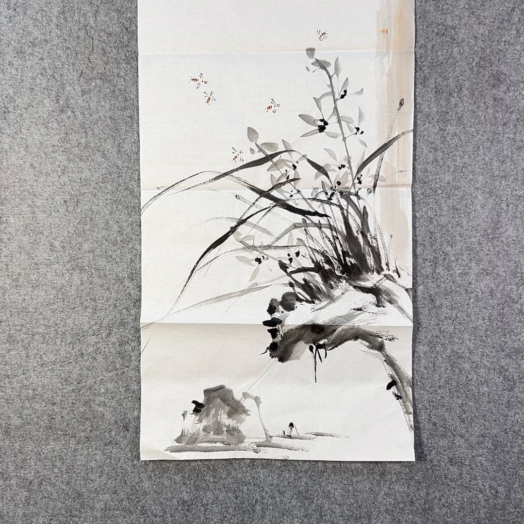 国画254 花鸟在此处飞翔也不太