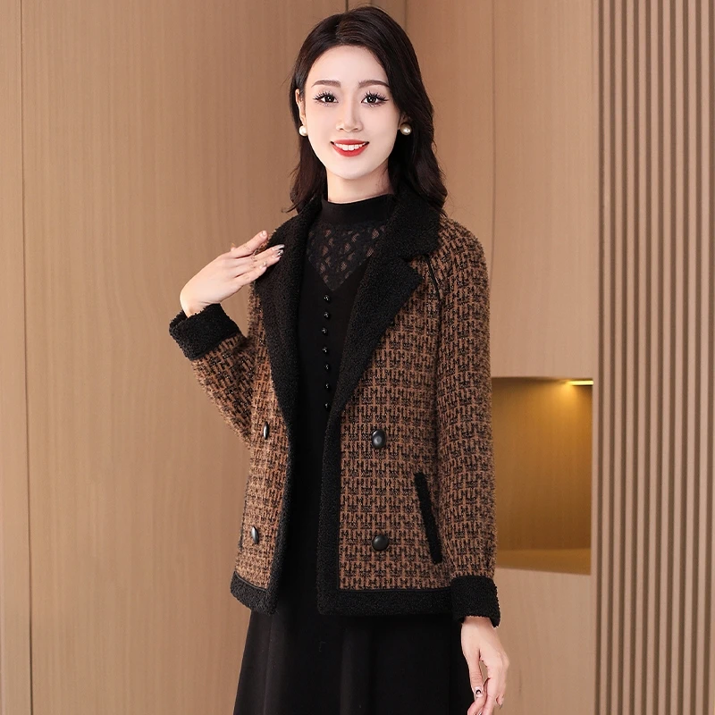 优雅新款气质时尚大气减龄收腰高腰显瘦短外套-15939