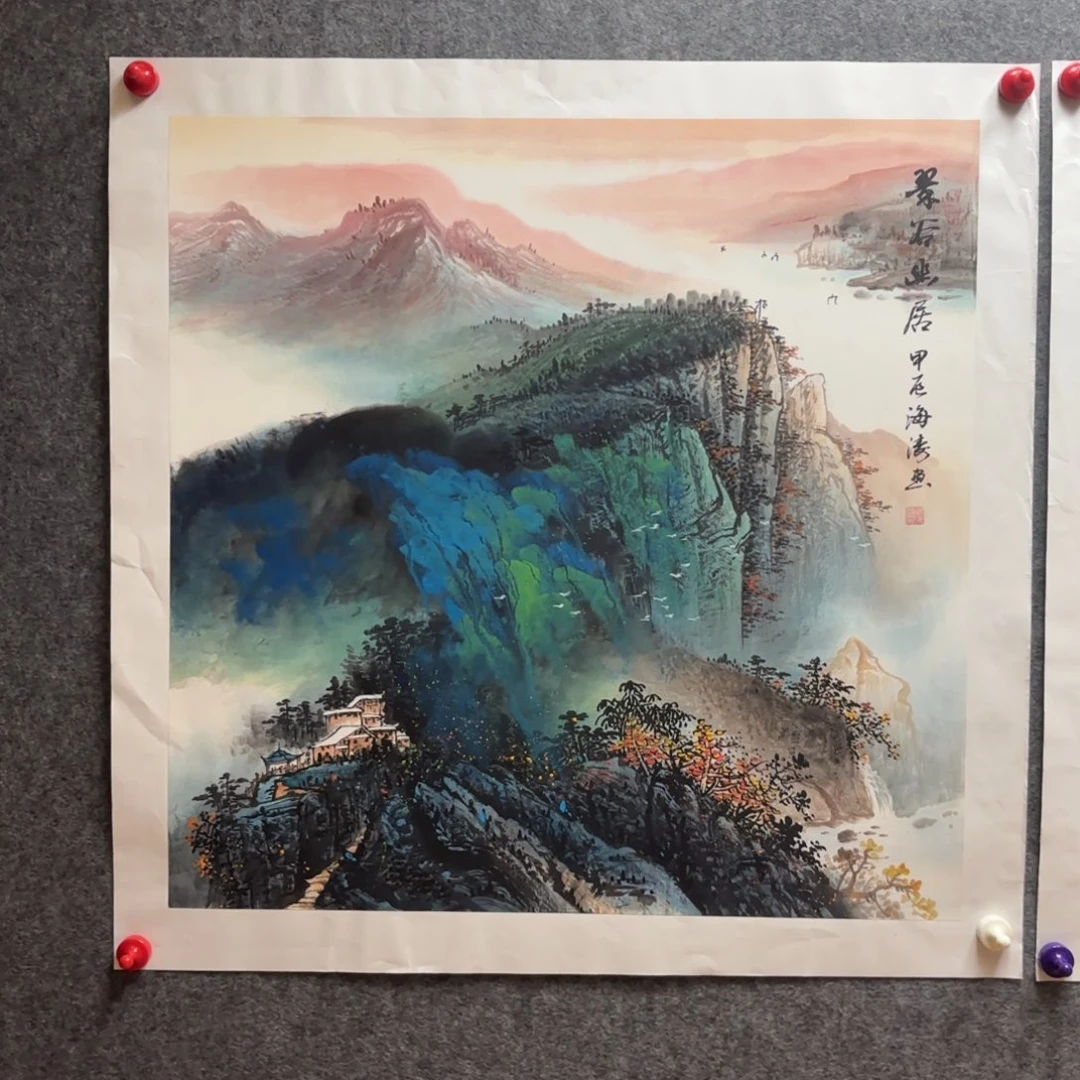 国画国画李海涛作品山水精品手绘