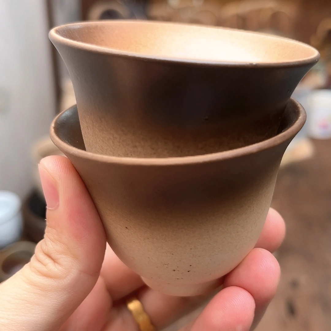 粗陶杯子4个。。。。。。