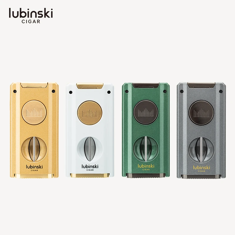 lubinski鲁宾斯基锌合金雪茄打火机带开孔器通针可放置雪茄