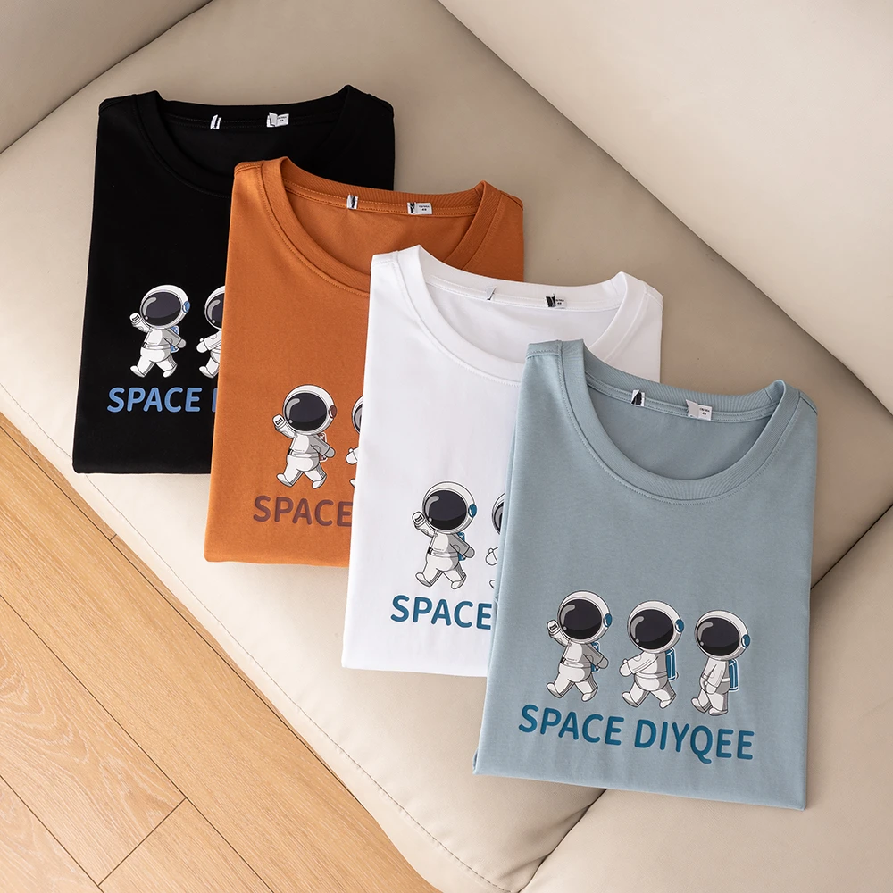 H2Y155撤柜款！短袖男t恤情侣宽松圆领半袖夏季休闲打底衫薄款体恤